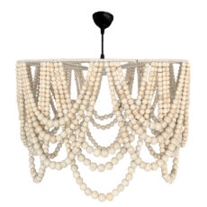 لوستر تزئینی مدل مهره چوبی مراکشی کد 50