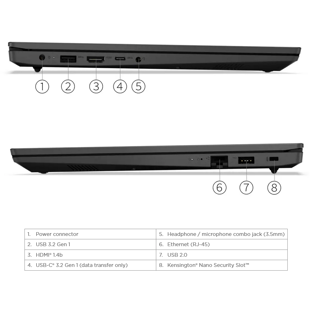 لپ تاپ 15.6 اینچی لنوو مدل V15 G2 IJL-Celeron N4500-8GB DDR4-256GB SSD-TN-W - کاستوم شده