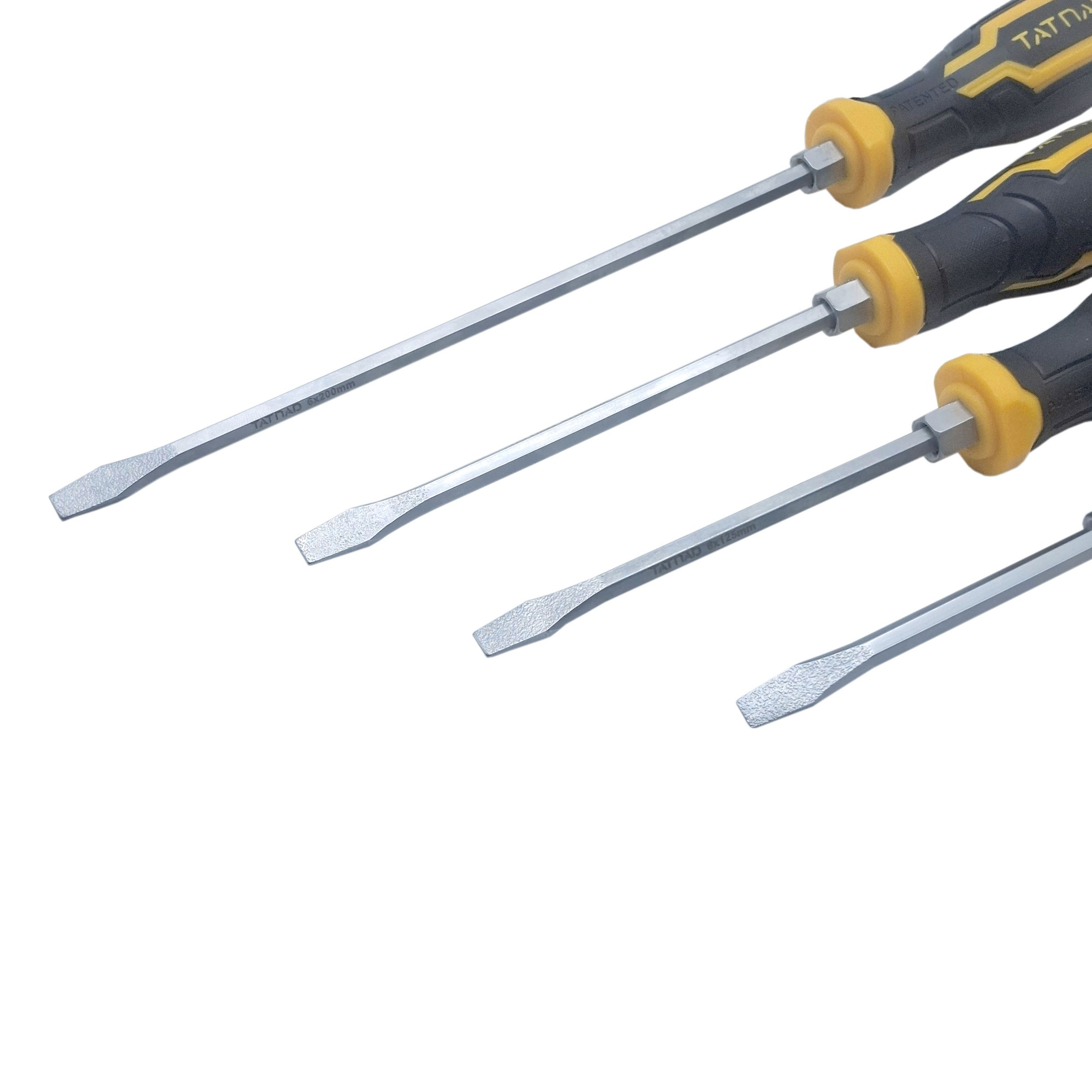 پیچ گوشتی ضربه خور دوسو و چهارسو تاتند مدل 7PCS بسته 7 عددی