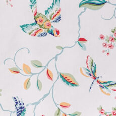 رومیزی مادام کوکو مدل Violet Beyaz Square سایز 140x140 سانتی‌متر
