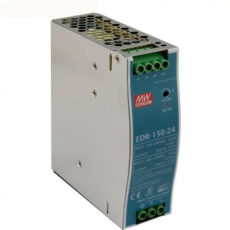 منبع تغذیه ریلی تک فاز مدل EDR-150-24-MEAN-WELLظرفیت 24 ولت 6.5 آمپر