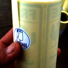 برچسب ایمنی طرح هشدار شکستنی 8 در 10 کد YELL بسته 250 عددی