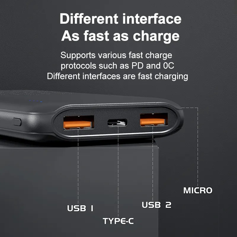پاوربانک مدل L-P10 ظرفیت 10000 میلی آمپر ساعت
