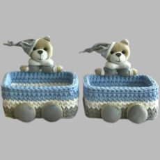 سبد قلاب بافی تریکو کد 57 مجموعه 2 عددی