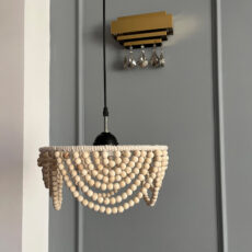 لوستر تزئینی مدل چوبی مراکشی