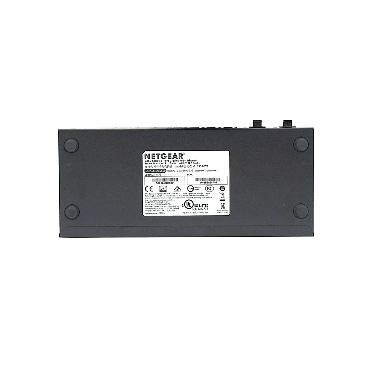 سوئیچ شبکه مدیریتی ۸پورت نت گیر مدل GS310TP