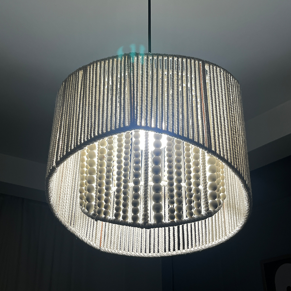 لوستر بافتنی مدل مدرن دوحجمی کد 4030