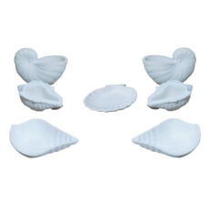 مجموعه ظروف هفت سین 7 پارچه طرح صدف مختلف