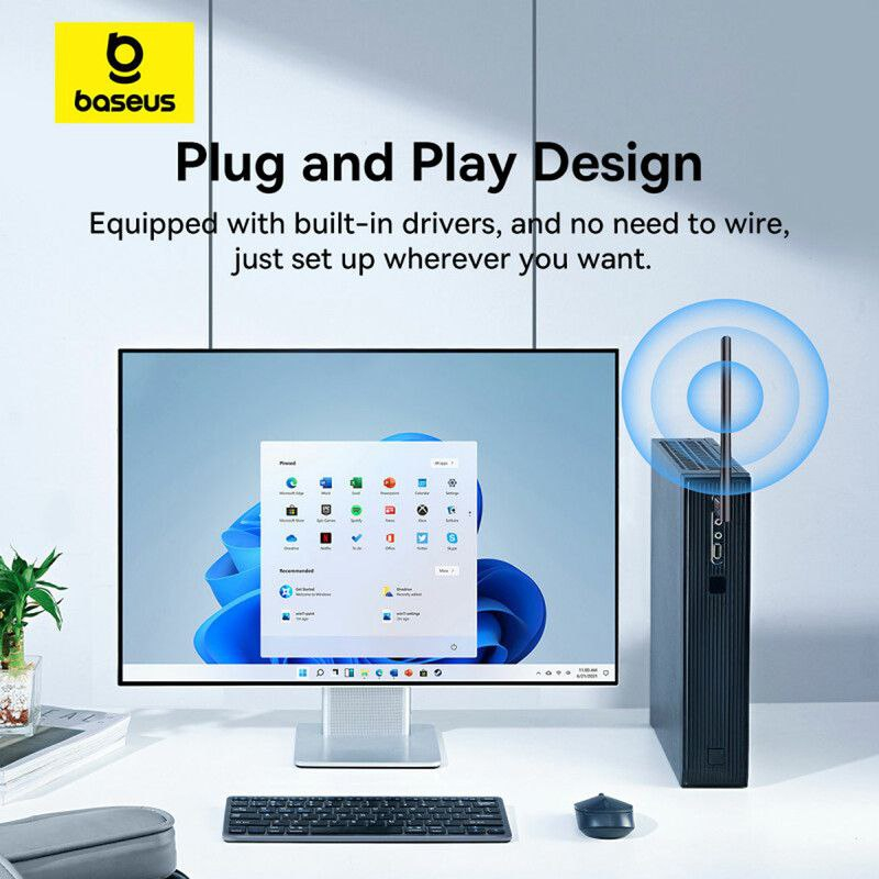 بی سیم USB کارت شبکه بیسوس مدل FastJoy Series BS-OH171