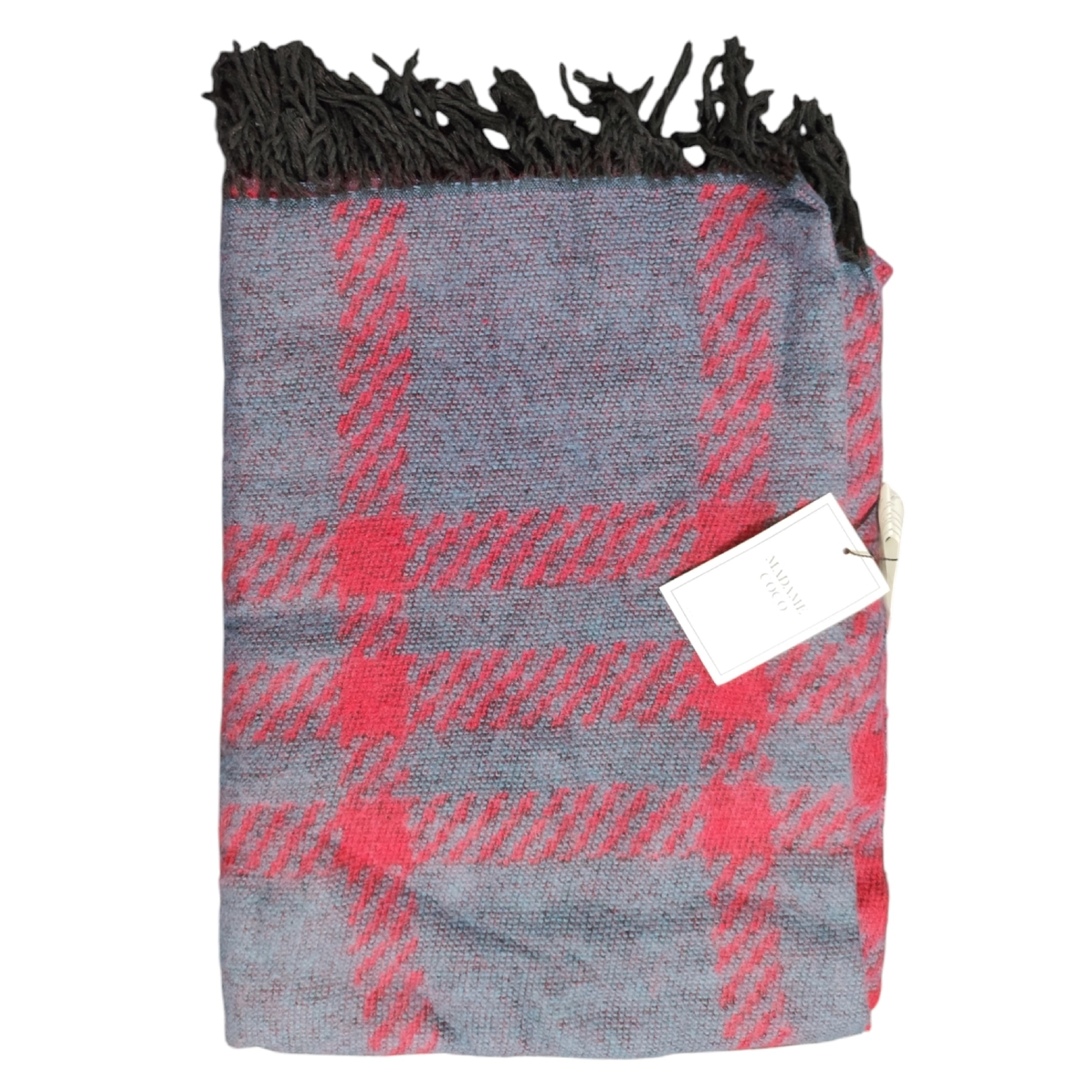 شال مبل و تخت مادام کوکو مدل Katriane Kirmizi سایز 170x130 سانتی متر