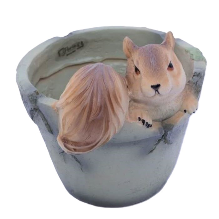 گلدان پلی استر مدل سنجاب کوچک