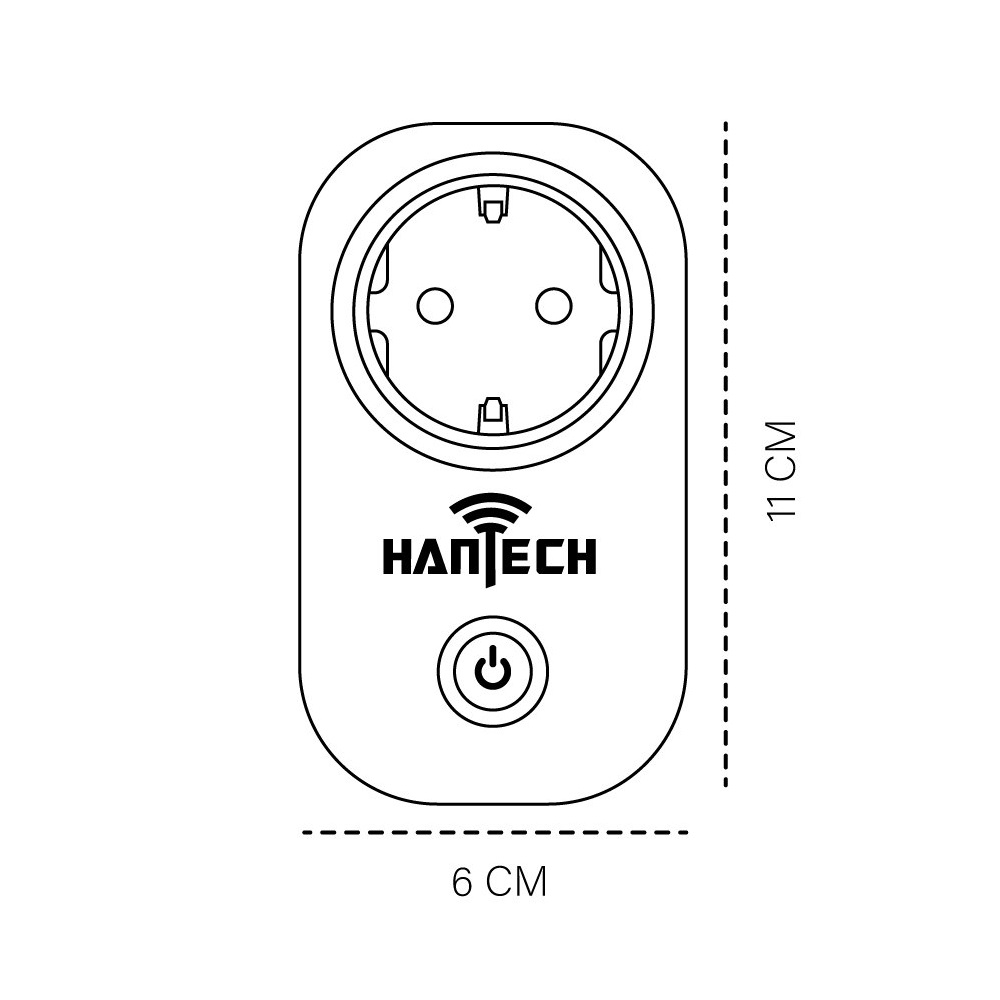 پریز هوشمند هانتک مدل SMS + RF