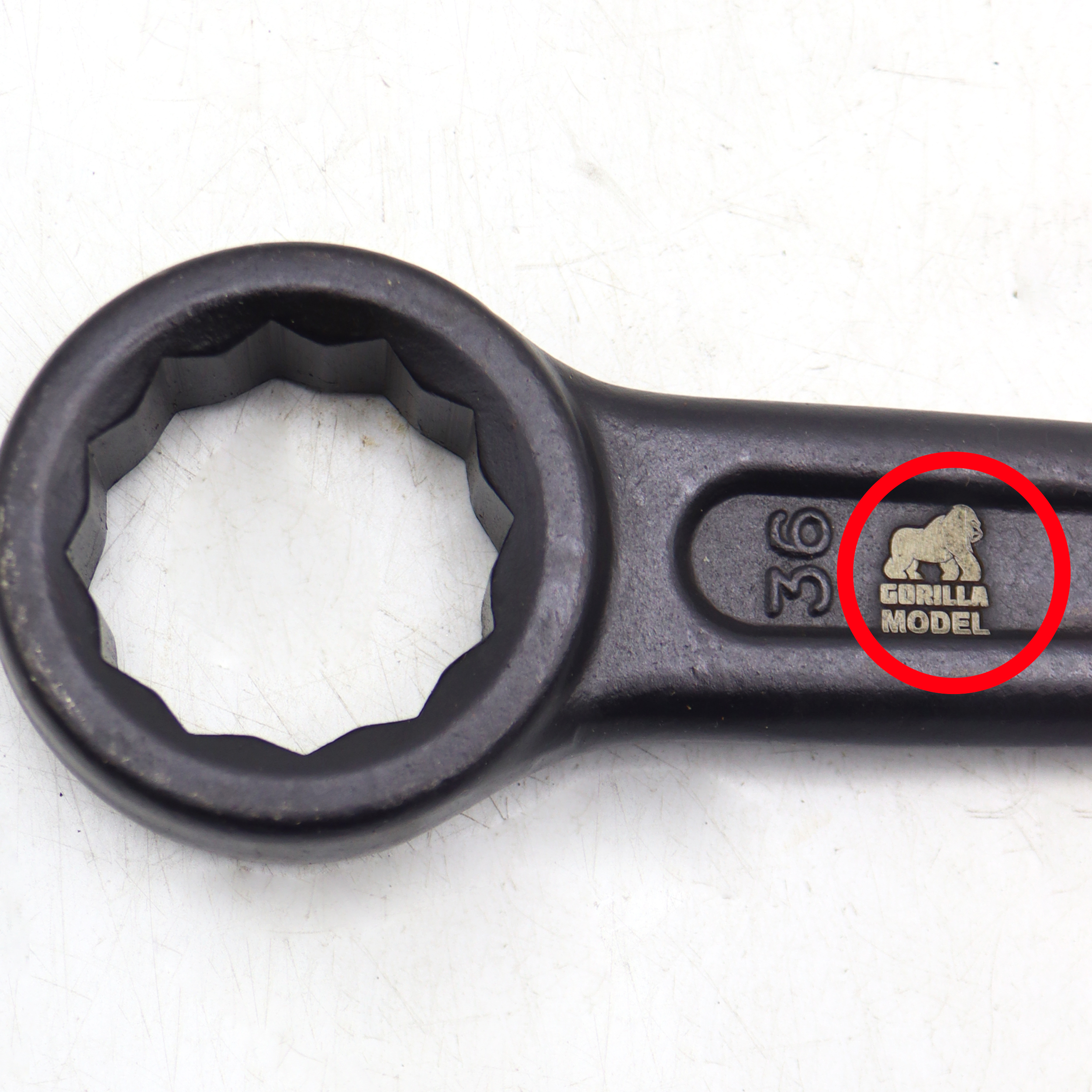 آچار رینگی چکشی مدل گوریلا کد YP-CHAKOSHI-036MM سایز 36 میلیمتر