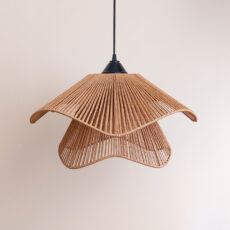 لوستر بافتنی مدل لاله با نخ رافیا کد 50