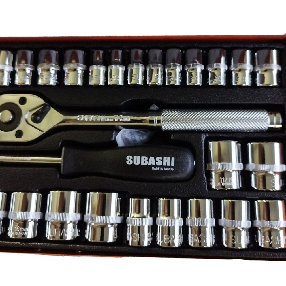 آچار بکس  جغجغه ای سوباشی مدل 10-47-SUB 40 مجموعه 40 عددی