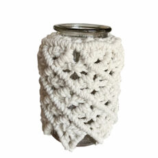 گلدان بافتنی مدل مکرومه