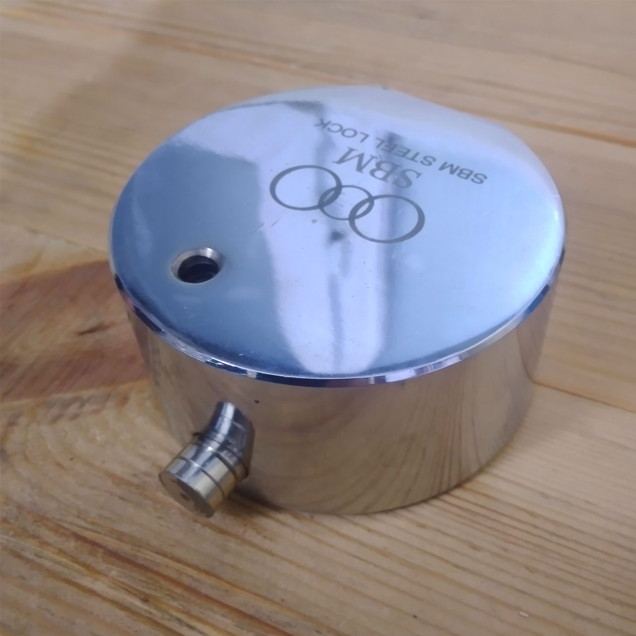 قفل کتابی اس بی ام مدل پشت بسته کد STEEL LOCK.80