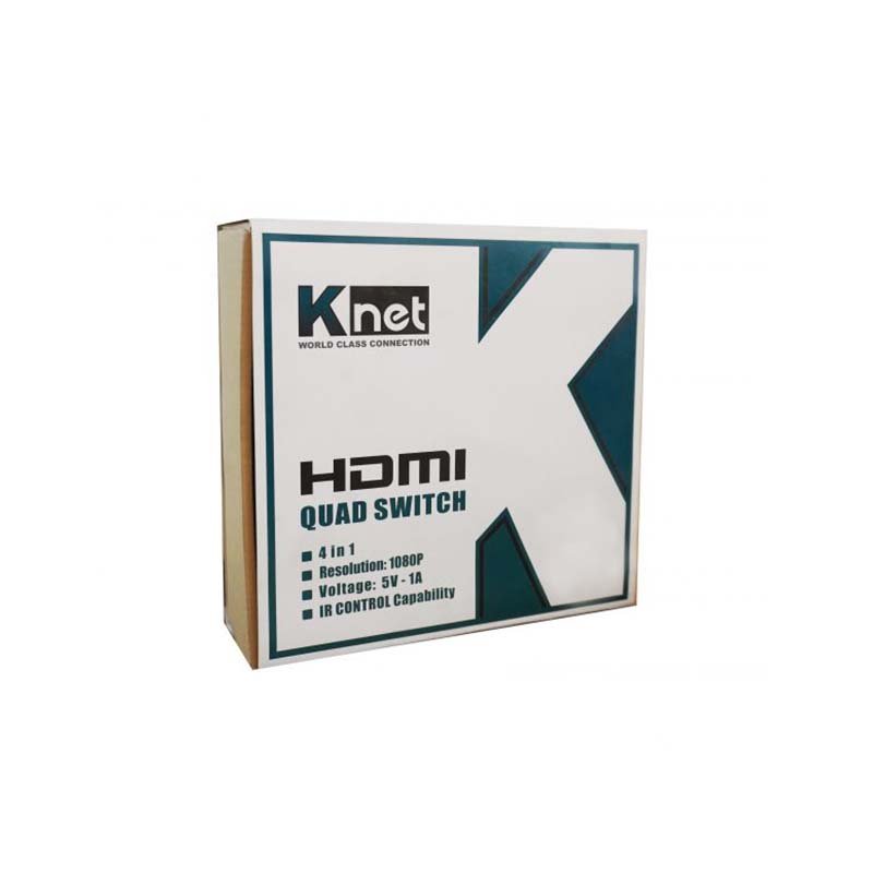 سوئیچ 4 پورت HDMI کی نت مدل K-SWHDQ004