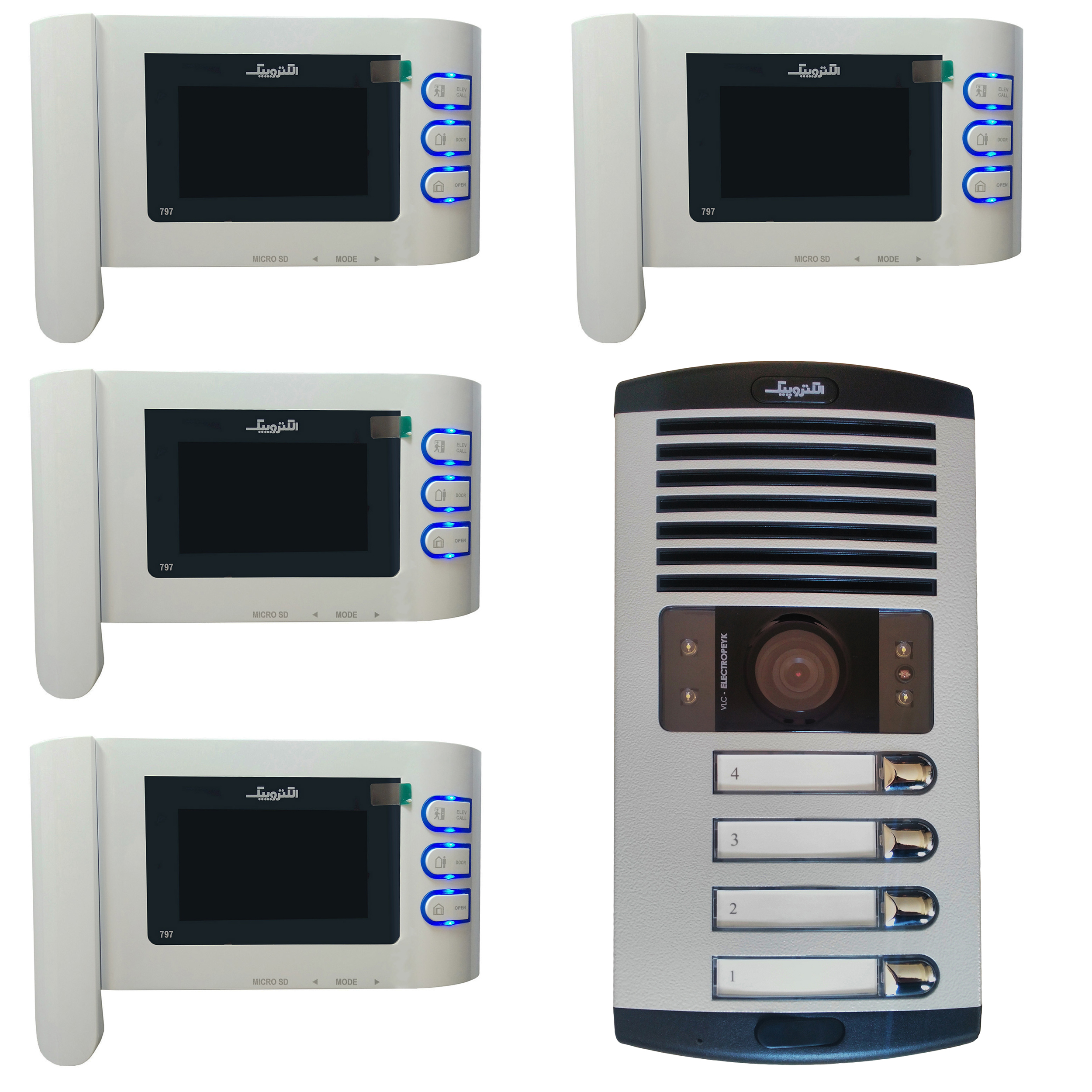 دربازکن تصویری الکتروپیک مدل 797 کد 1025 مجموعه 5 عددی