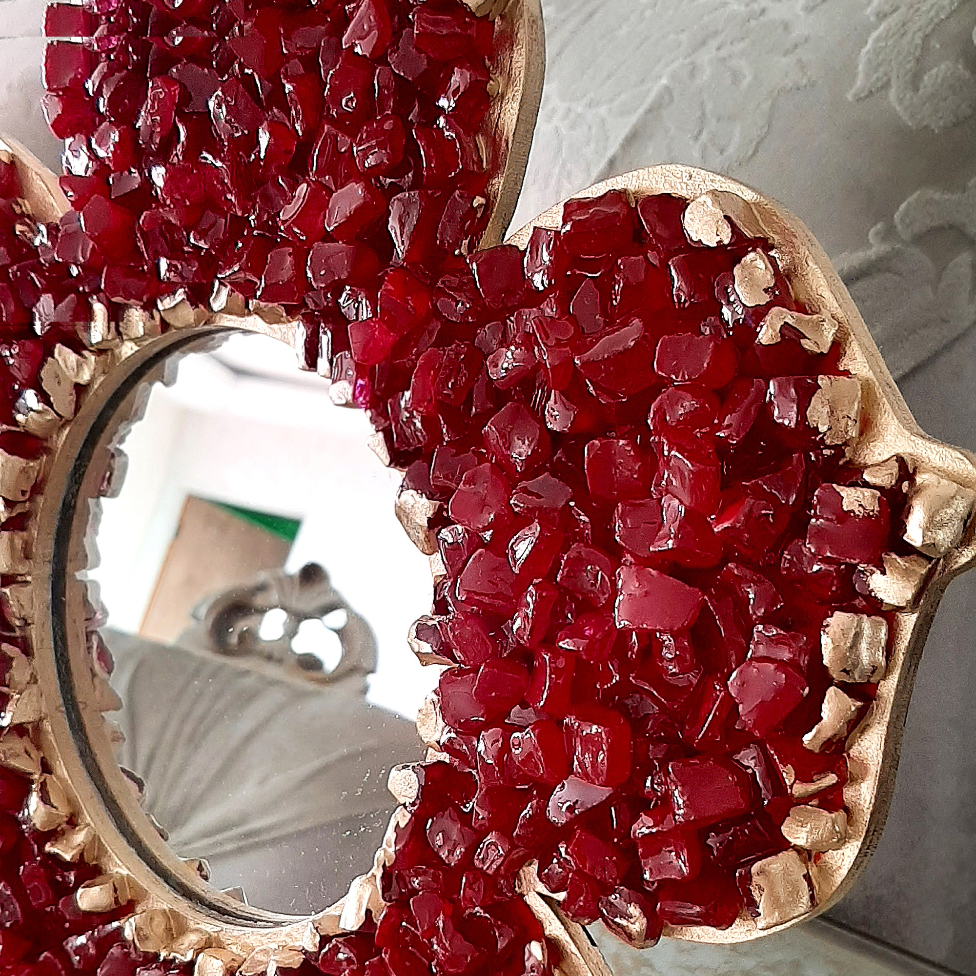 ست 9 تکه هفت سین رزینی طرح گل