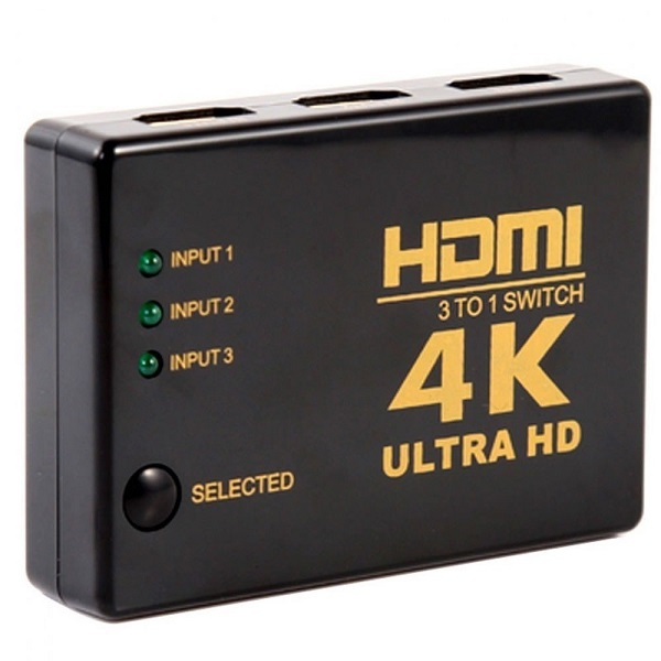 هاب سوئیچ 3 پورت HDMI مدل 4K ریموت دار