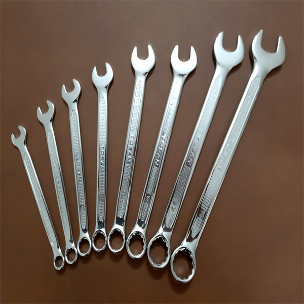 مجموعه 8 عددی آچار یکسر تخت یکسر رینگی توسن مدل T101-S8