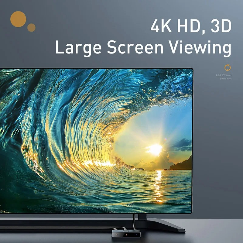 سوئیچ 1 به 2 HDMI بیسوس مدل HUBC0G