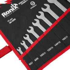 آچار یک سر تخت و یکسر رینگی رونیکس مدل RH-2158مجموعه 12عددی