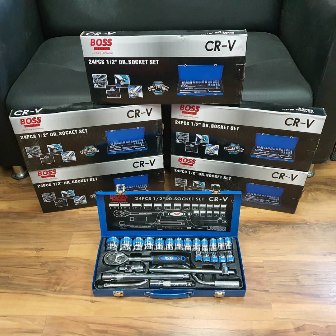 آچار بکس جغجغه ای باس مدل GERMANOLPC مجموعه 24 عددی