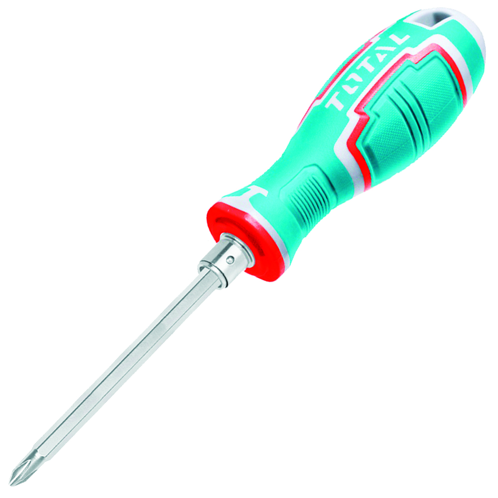 پیچ گوشتی یک سر چهارسو یک سر دو توتال مدل THT-250226 سایز 250 میلی متر