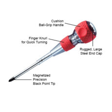 پیچ گوشتی ضربه خور وسل مدل ballgrip250(PH2x150) سایز 150 میلی متر