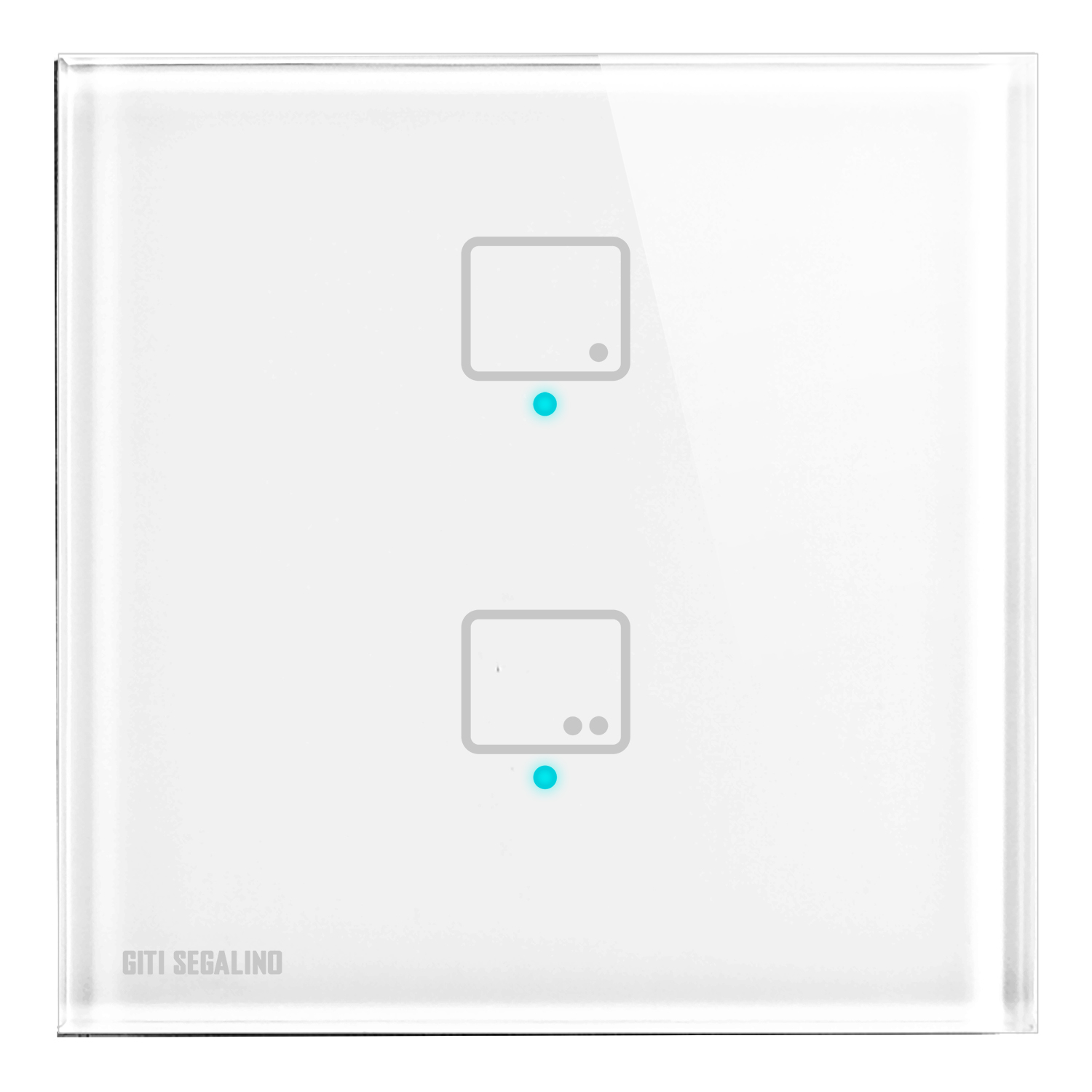 کلید لمسی هوشمند گیتی سگالی نو مدل دو پل GSN 2524