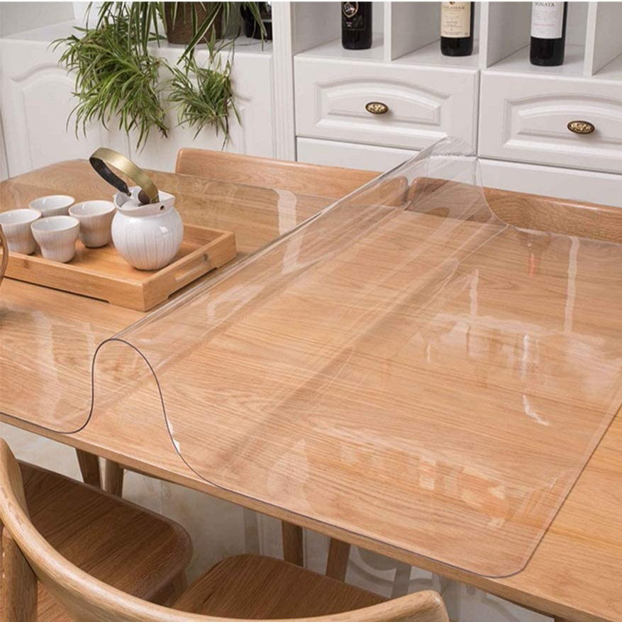 طلق رومیزی مدل کریستال ضخیم کد A90-T180 سایز 180×90 سانتی متر