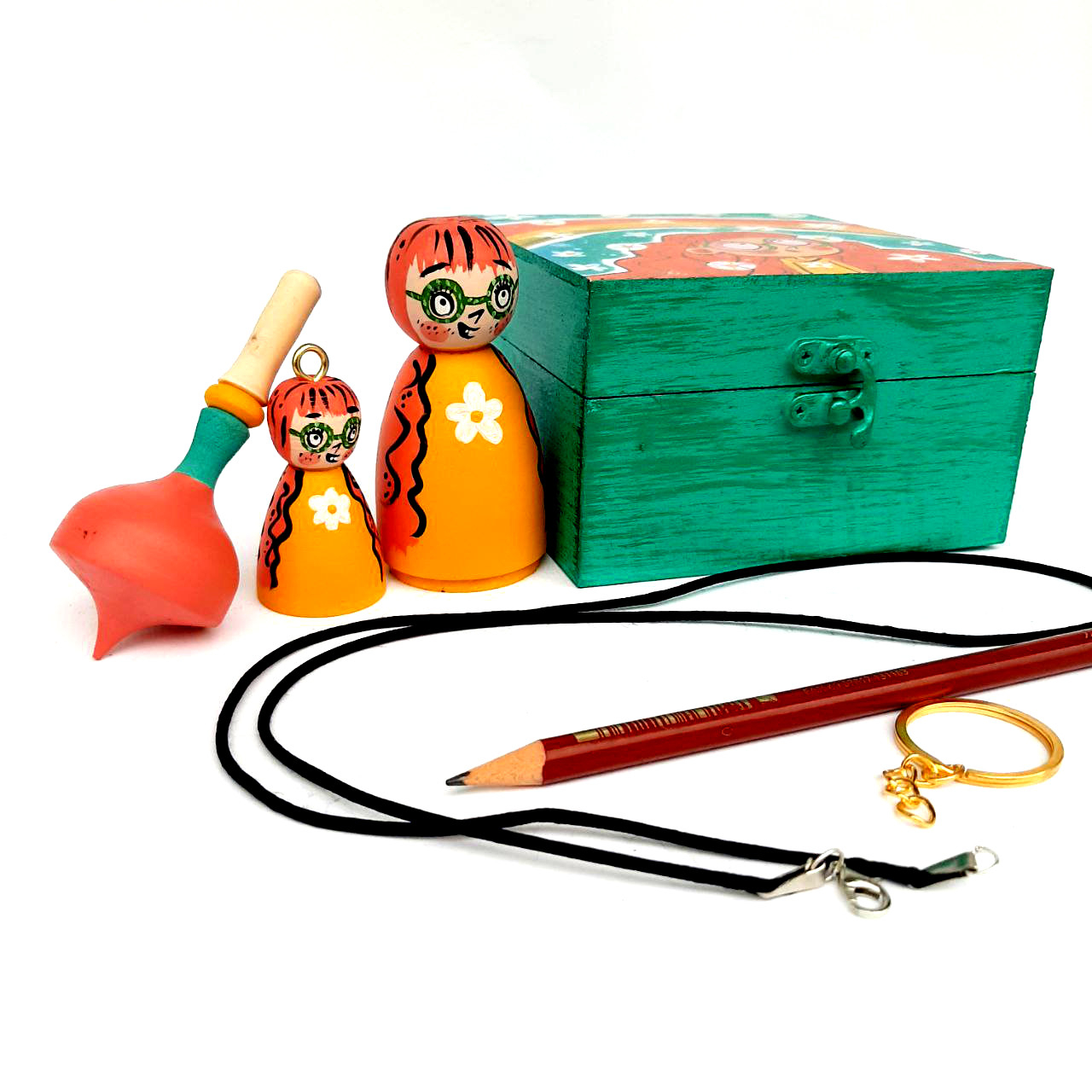 ست هدیه مدل فانتزی طرح دختر رویایی کد FP07 مجموعه 4 عددی