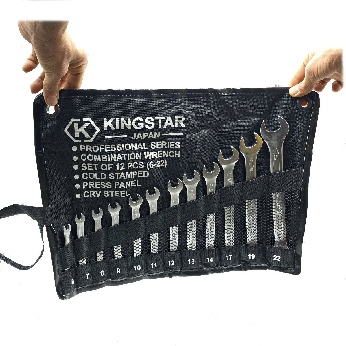 آچار یکسر تخت و یکسر رینگی کینگ استار مدل JAPAN-SET-12PCS  مجموعه 12 عددی