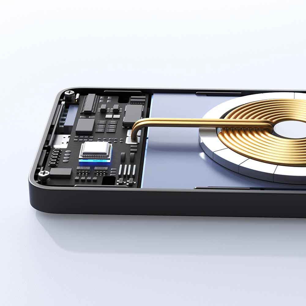 پاوربانک بی سیم 15 وات روموس مدل WSC05 131 ظرفیت 5000 میلی آمپرساعت