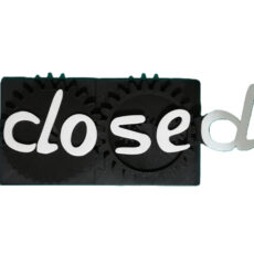 تابلو نشانگر طرح باز و بسته مدل چرخ دنده ای