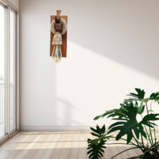 لوستر دیواری مدل چوب راش کد 06