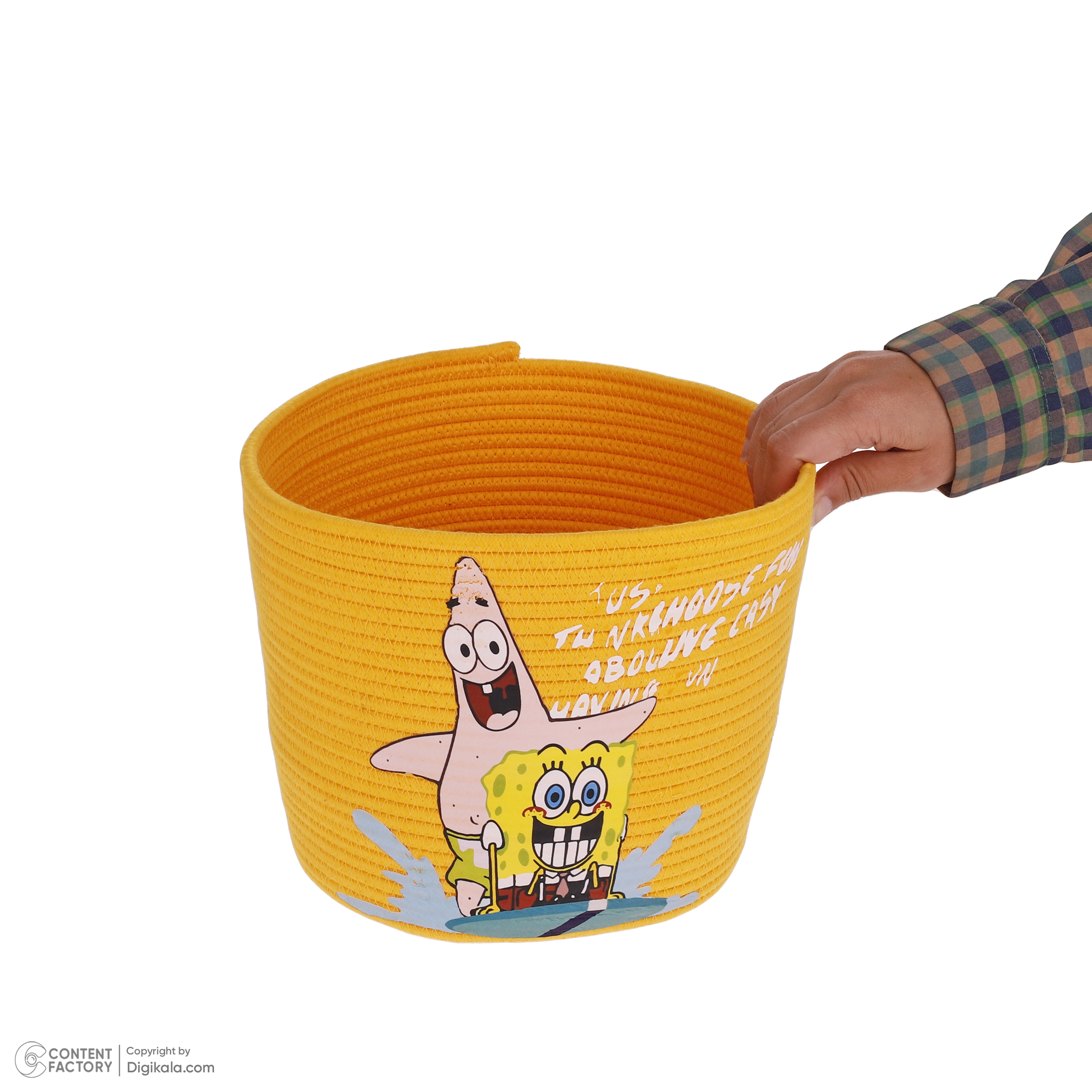 سطل زباله اتاق کودک مدل باب اسفنجی