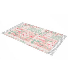 شال مبل طرح شهر رویایی کد Q2SH1063 سایز 98×180 سانتی متر