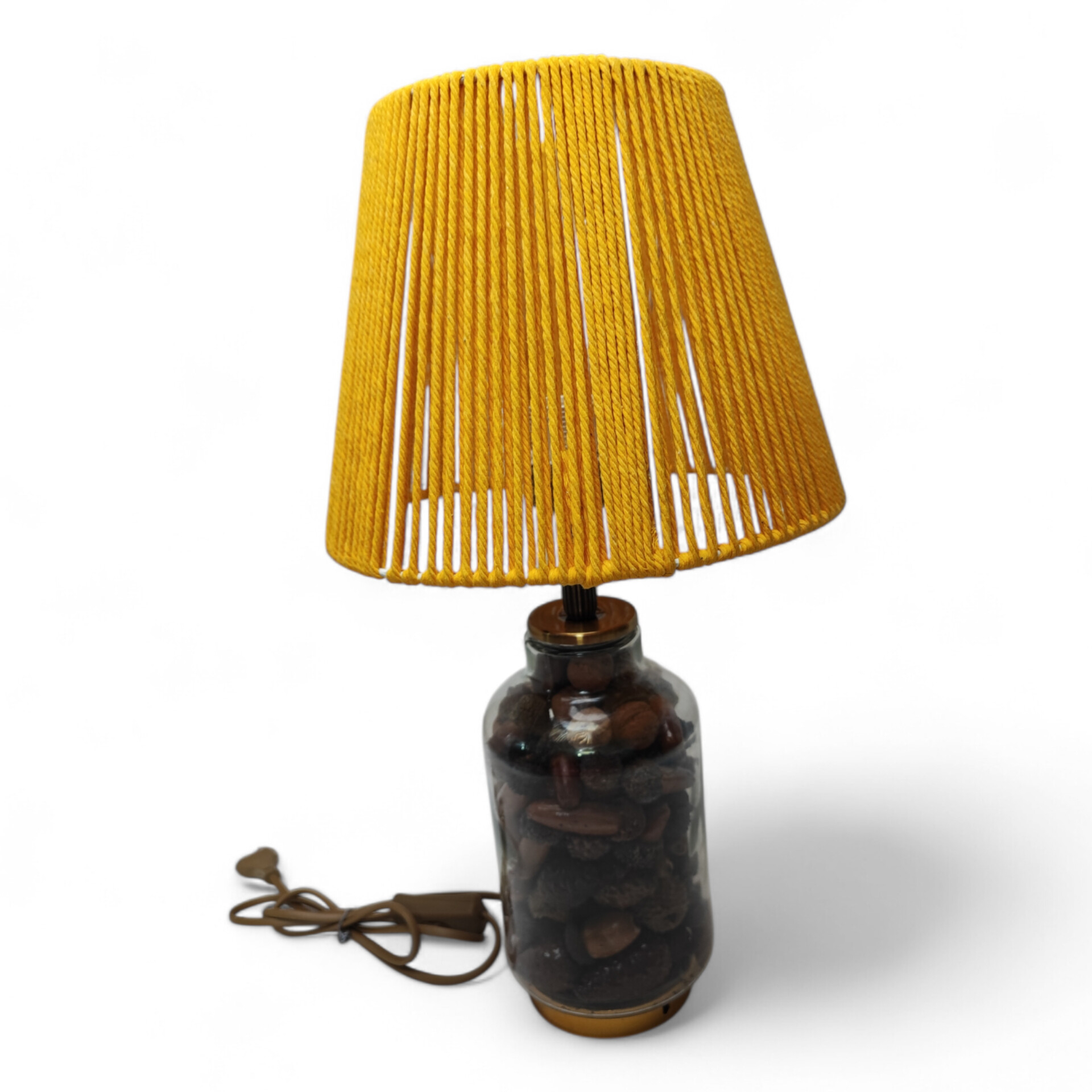 آباژور شیشه ای طرح بلوط مدل 01