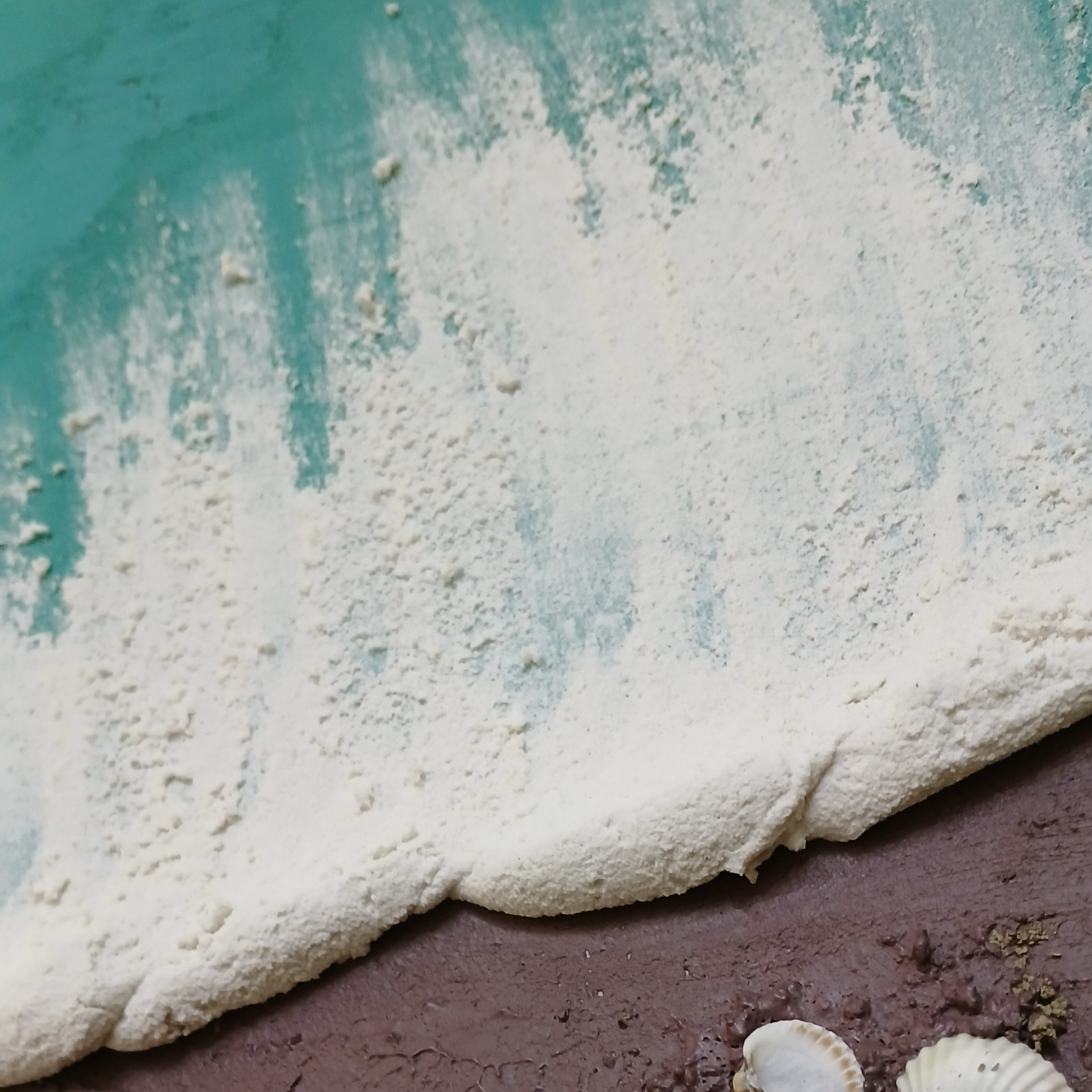 تابلو نقاشی اکریلیک مدل دریا و ساحل برجسته