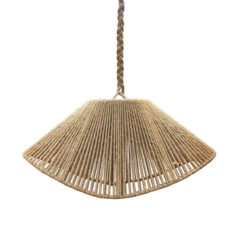 لوستر تزئینی مدل مکرومه دست ساز قایقی کد ۰۴