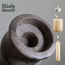 شمعدان چوبی مدل میترا مجموعه 3 عددی