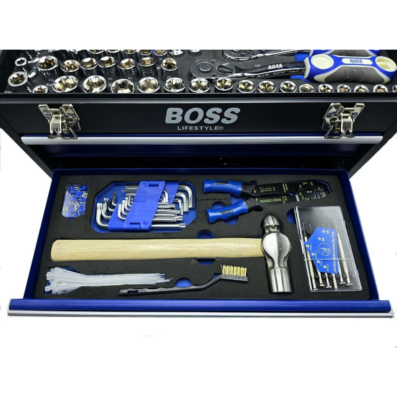 مجموعه 400 عددی ابزار و بکس صنعتی باس مدل BS-BOX-408