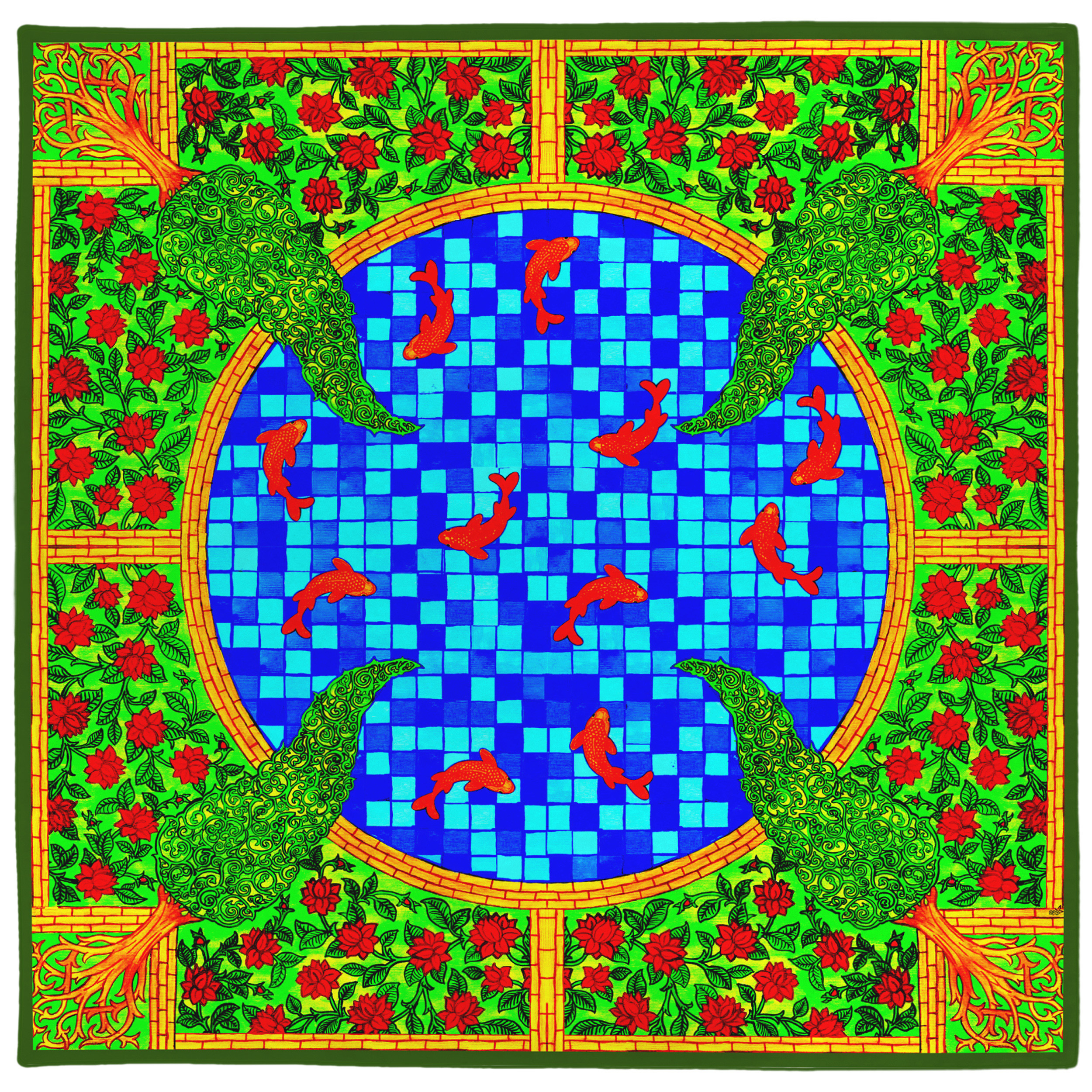 رومیزی مدل حوض ماهی کد 9270