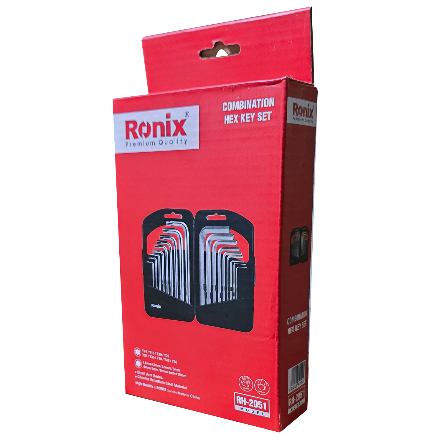 آچار آلن و ستاره ای رونیکس مدل 2051HEX-KEY مجموعه 18 عددی