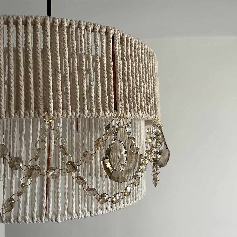 لوستر مدل کریستال مراکشی دوطبقه کد 5020