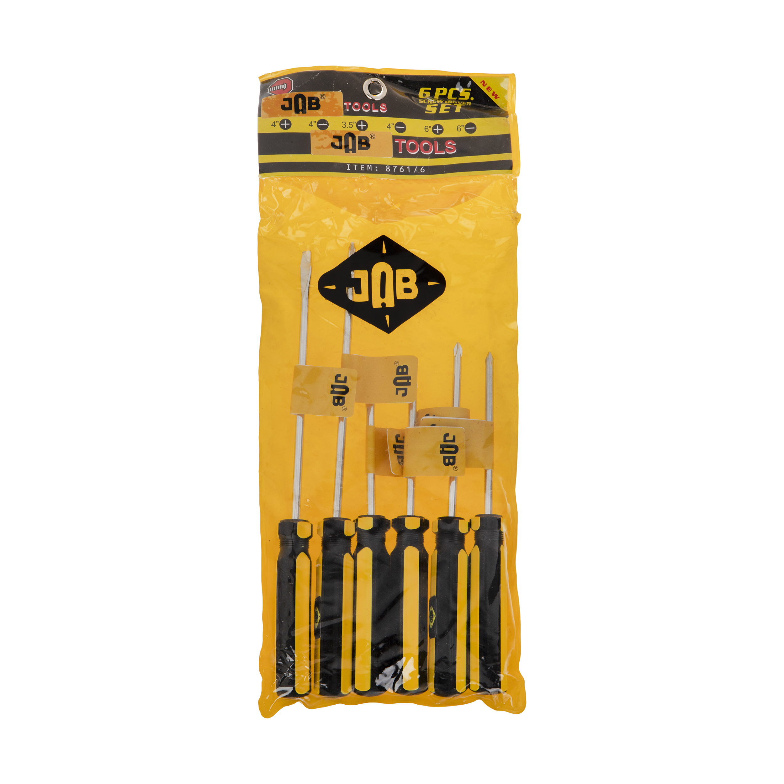 پیچ گوشتی جاب مدل JB-60066 YB مجموعه 6 عددی