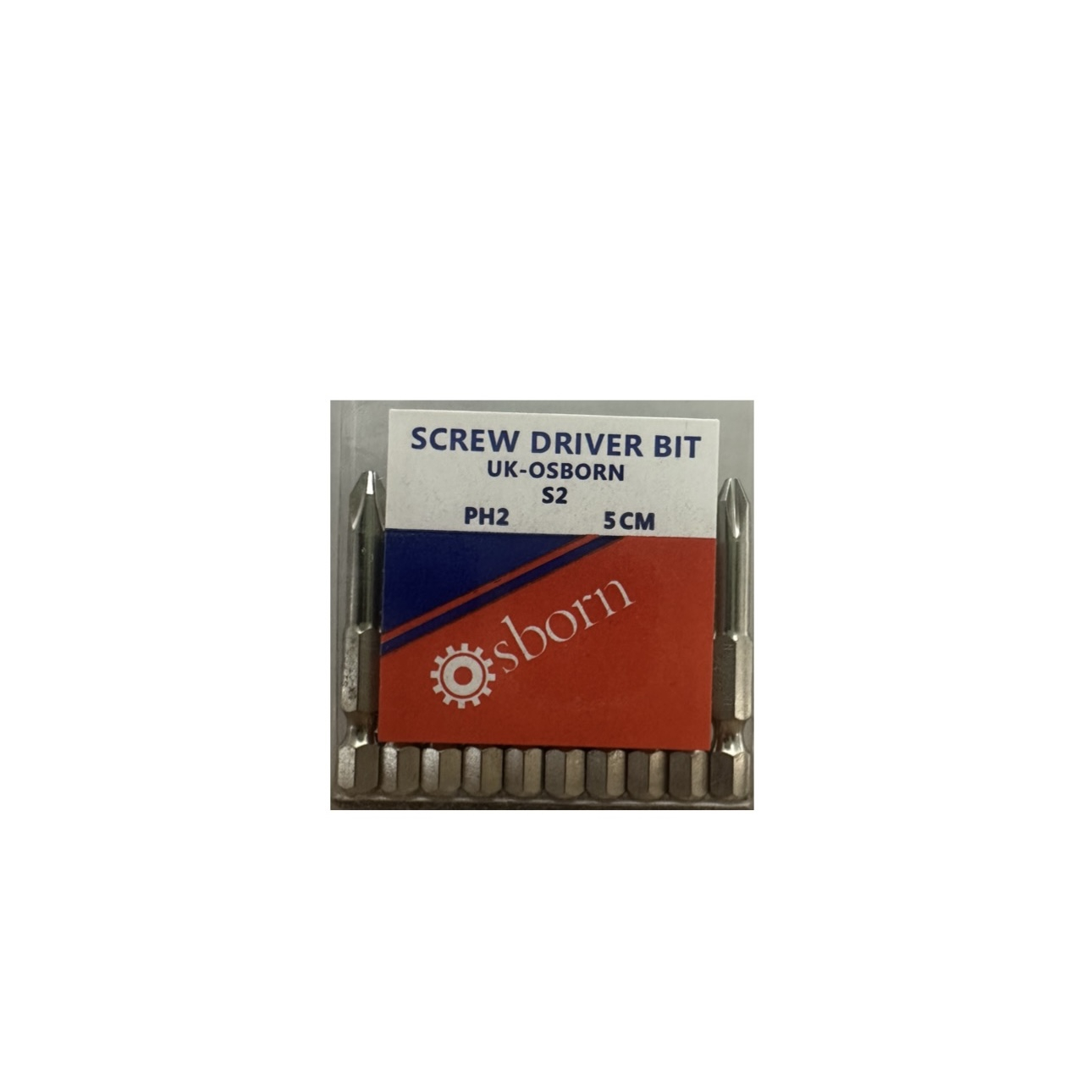 سری پیچ گوشتی یک سر چهارسو ازبورن مدل PH2 سایز 50 میلی متر مجموعه 10 عددی